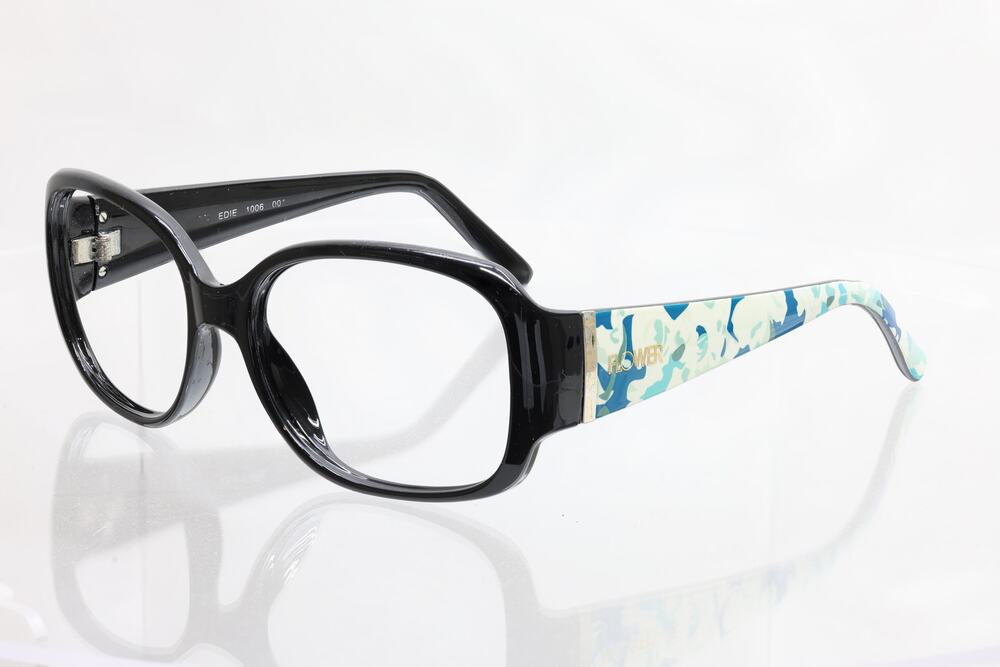 Flower Edie 1006 001 57-17-135mm Sunglass/Eyeglass FRAMES ONLY - GOOD CONDITION